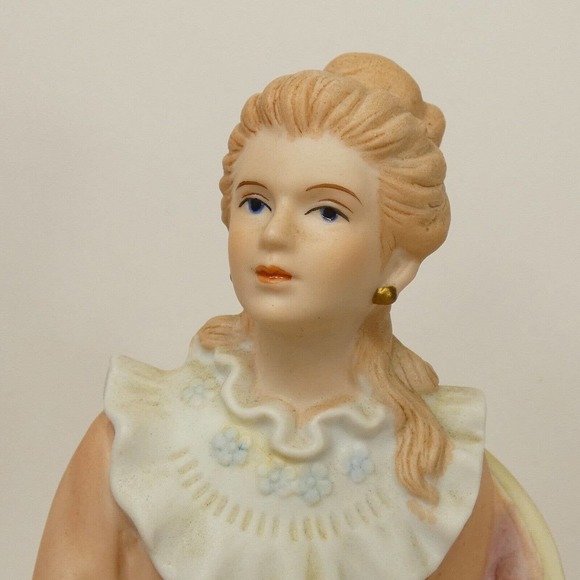 Homco # 1439 Courtney's Dream Porcelain Bisque Lady in Chair Figurine 6.5" SEJ&5 - Picture 12 of 16